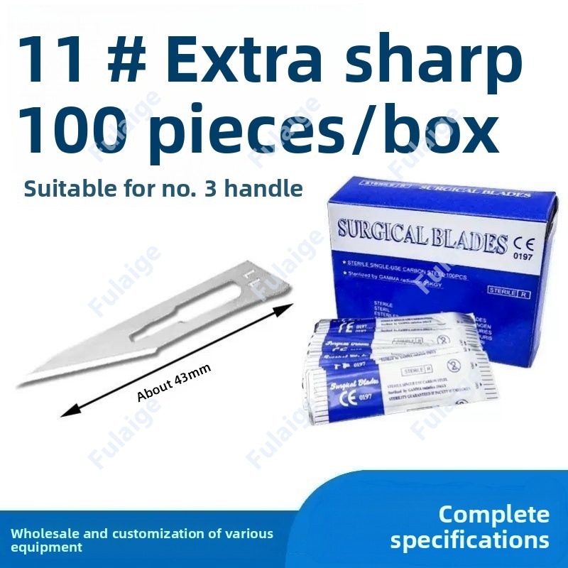 Wok Carbon Steel - 100 Lames Chirurgicales Dentaires par Boîte,