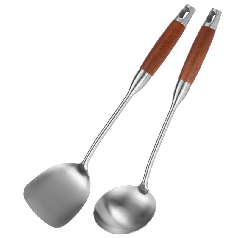 Wok Carbon Steel - Spatule en acier inoxydable M12K pour